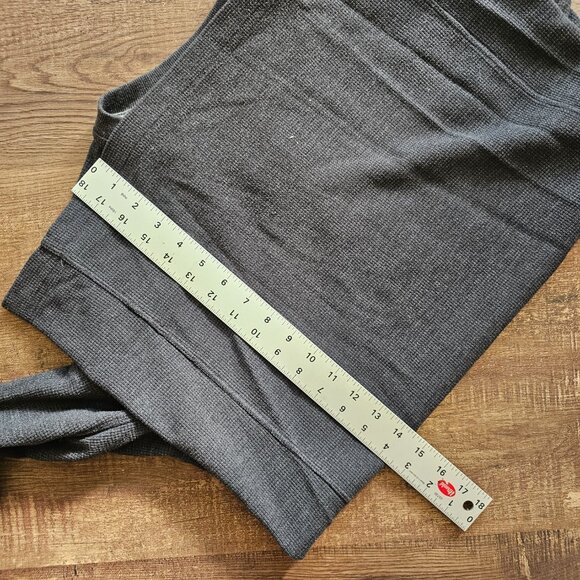 Eddie Bauer Men’s Favorite Ultrasoft Thermal Henley Longsleeve, TM, Charcoal Htr - Picture 4 of 10